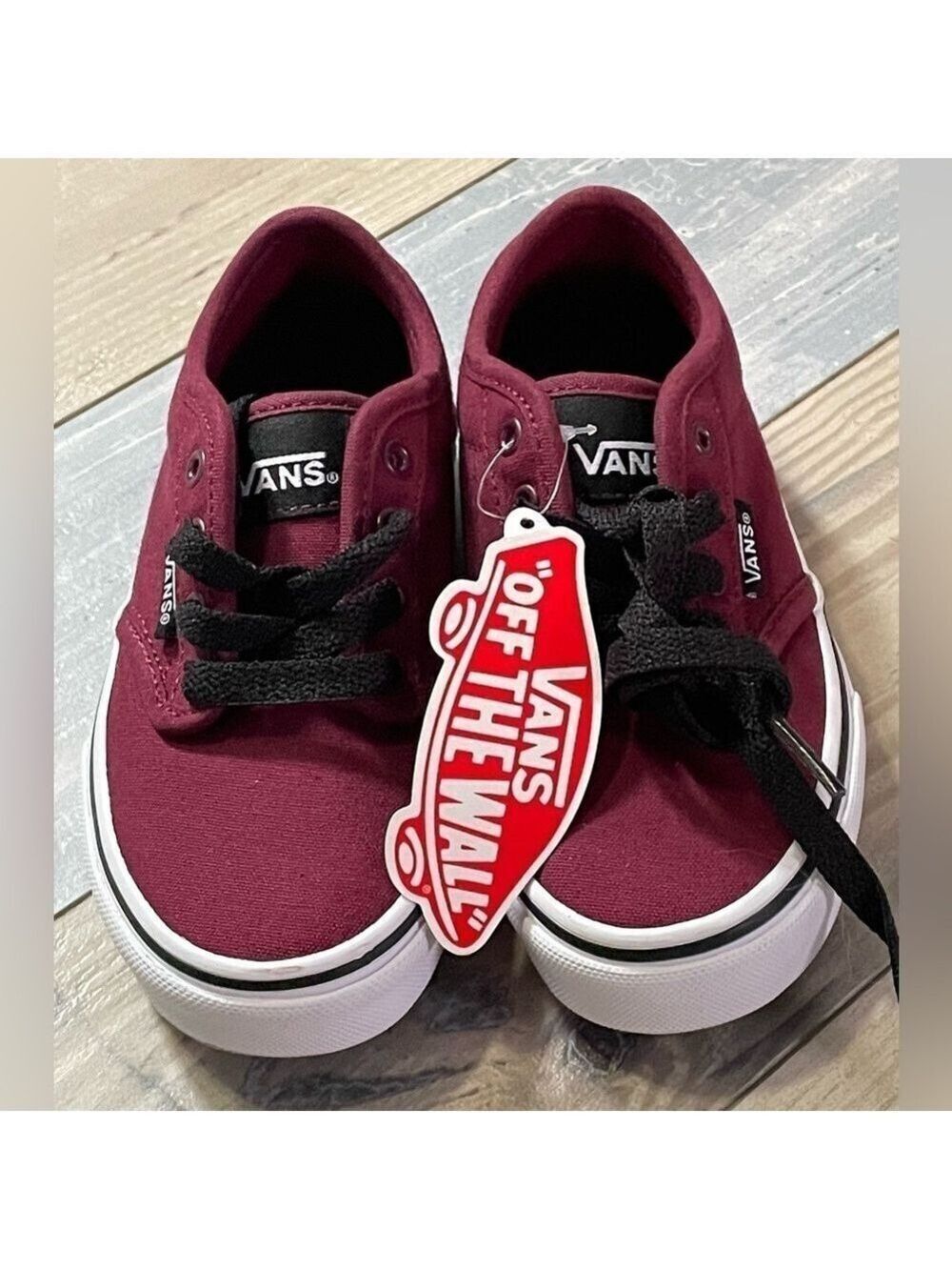 NWT Brand New VANS Atwood Sneakers Shoes Low Top Youth Little Boys size 12